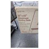 30x62 Aluminum Folding Table in Box