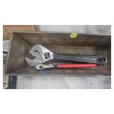Crescent Wrench, Pliers, Screwdriver and Misc Tools