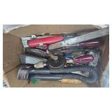 Solder Gun, Hacksaw, Various Tools