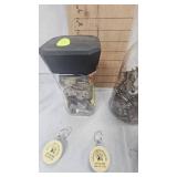 2 Jars of assorted Keys