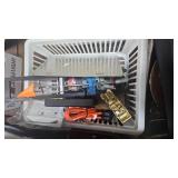 Treasure Trove Tins, Cap Gun, Extention Cords, Etc