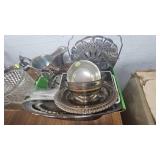 Small Loaf Pans and Plated Silver Dishes