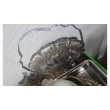 Small Loaf Pans and Plated Silver Dishes