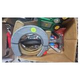 Horseshoes, image transit, pipe wrenches, and pliers