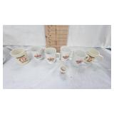Trojan Brand Lot of Coffee Cups and Toothpick Holder