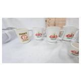 Trojan Brand Lot of Coffee Cups and Toothpick Holder