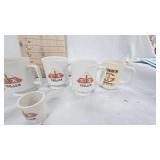 Trojan Brand Lot of Coffee Cups and Toothpick Holder