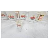 Trojan Brand Lot of Coffee Cups and Toothpick Holder