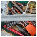24" Pipe Wrench, Hand Drill, Misc