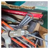 24" Pipe Wrench, Hand Drill, Misc