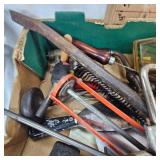 24" Pipe Wrench, Hand Drill, Misc