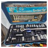 Lot of Tool Box, Sockets, Etc