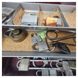 Handtool Lot with 2 Metal Toolboxes