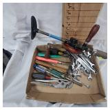Wrench Lot, Screwdrivers, Hand Drill