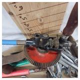 Wrench Lot, Screwdrivers, Hand Drill