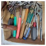 Wrench Lot, Screwdrivers, Hand Drill