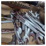 Wrench Lot, Screwdrivers, Hand Drill
