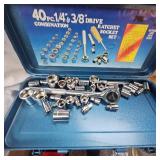 Sockets, Roll Pins, Pry Bar, Assorted Wrenches