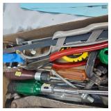 Lot of Driver Bits, Hammers, Tape, Etc