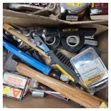 Lot of Driver Bits, Hammers, Tape, Etc
