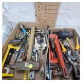 Lot of Steel Hmmers, Rubber Mallet, Wrenches