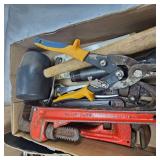 Lot of Steel Hmmers, Rubber Mallet, Wrenches