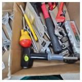 Lot of Several Crescent Wrenches, Hammer, Etc