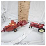 New Holland Hayliner and International Tractor