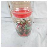 Partial Jar of Vintage Marbles
