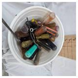 Nelson Tractor Sprinkler and Bucket of Screwdrivers