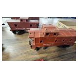 Lot of 7 Lionel Box Cars, Caboose, Etc