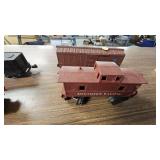 Lot of 7 Lionel Box Cars, Caboose, Etc
