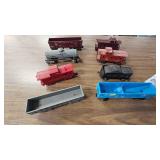 Lot of 7 Lionel Box Cars, Caboose, Etc