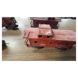 Lot of 7 Lionel Box Cars, Caboose, Etc