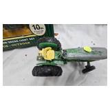 John Deere Decorative 10 pc Light Set and 1:16 John Deere Tractor