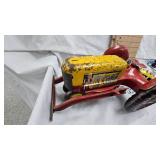 Louis Marx Vintage Tin Tractor with Plow