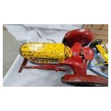 Louis Marx Vintage Tin Tractor with Plow