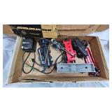 Box with Lionel Train Cars and Accessories as Shown