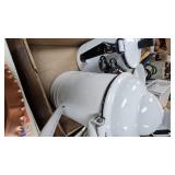 Lot of 2 Enamel Porcelain Coffee Pots and Double Boiler