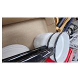 Lot of 2 Enamel Porcelain Coffee Pots and Double Boiler