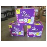 (EC1) 3 Boxes of 128 Poise Fresh Pr...