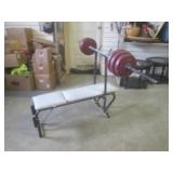 (FRNT) DP Weight Bench with Weights...