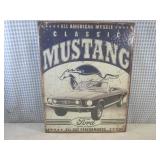 (G-1) Mustang Tin Sign 16" x 12 1/2...