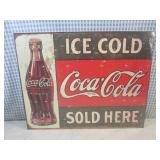 (G-1) Coca-Cola Tin Sign 16" x 12 1...