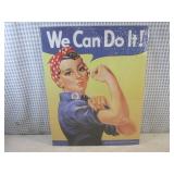 (G-1) We Can Do It! Tin Sign 16" x ...