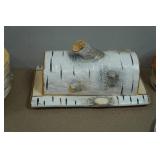 Vintage Department 56 "Birch Bark" Ceramic Dinner Set
