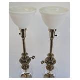 Quality Pair of Tall STIFFEL Brass Table Lamps