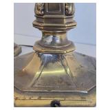 Quality Pair of Tall STIFFEL Brass Table Lamps
