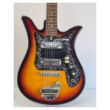 Nice Looking Sunburst Design Electric Guitar w/Case