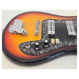 Nice Looking Sunburst Design Electric Guitar w/Case